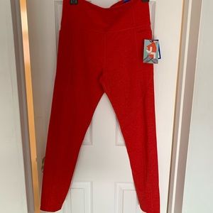 Joylab yoga pants in red.